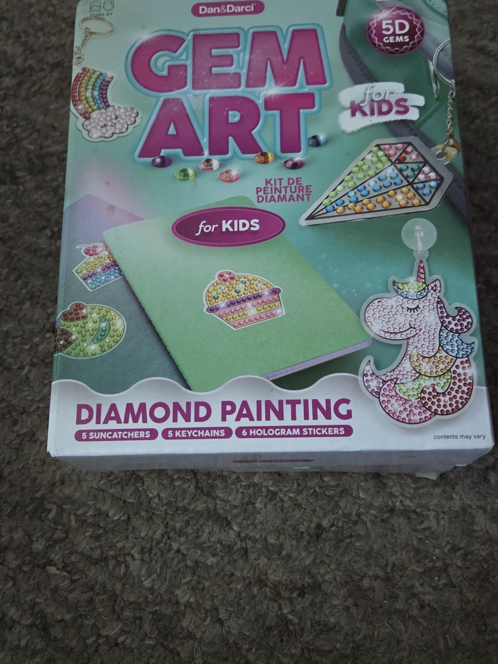 Gem Art Diamond Painting Kit for Kids - Multicolor
